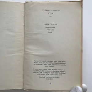 Veliký orloj (Dílo XI), Vítězslav Nezval