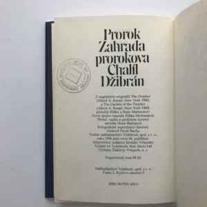Prorok / Zahrada prorokova, Chalíl Džibrán