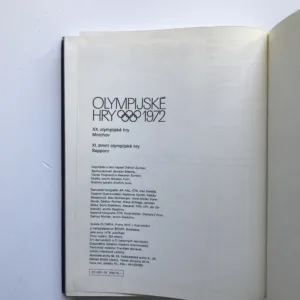 Olympijské hry 1972 – Mnichov, Sapporo, Oldřich Žurman, kolektiv autorů