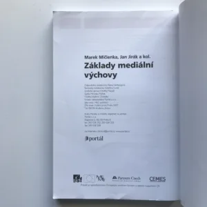 Základy mediální výchovy, Marek Mičienka, Jan Jirák