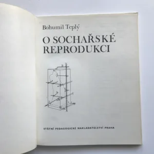 O sochařské reprodukci, Bohumil Teplý