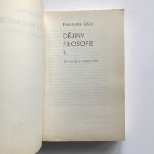 Dějiny filosofie I. + II., Emanuel Rádl