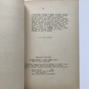 Báječná neděle v parku Créve Coeur, Tennessee Williams