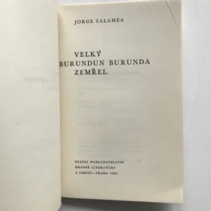 Velký Burundun Burunda zemřel, Jorge Zalamea
