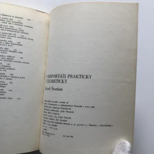 O reportáži prakticky i teoreticky, Karel Štorkán