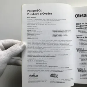 PostgreSQL – Praktický průvodce, Bruce Momjian