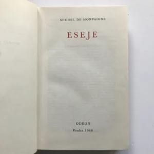Eseje, Michel de Motaigne