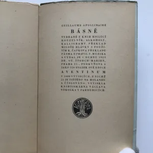Básně, Guillaume Apollinaire
