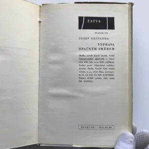 Výprava opačným směrem (podpis autora), Josef Nesvadba