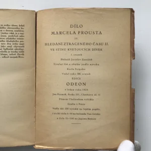 Hledání ztraceného času – Ve stínu kvetoucích dívek 1+2, Marcel Proust