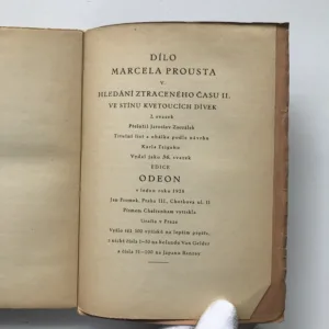 Hledání ztraceného času – Ve stínu kvetoucích dívek 1+2, Marcel Proust