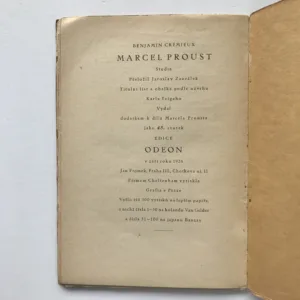 Marcel Proust, Benjamin Crémieux