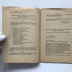 Program prvé domácí vlády republiky, vlády Národní fronty Čechů a Slováků