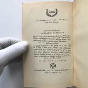 Zahradní slavnost, Katherine Mansfieldová