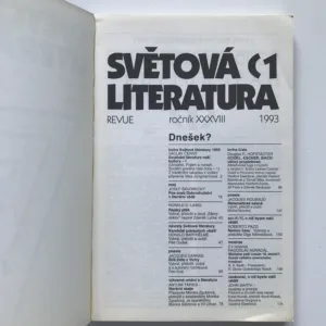 Světová literatura 1/1993