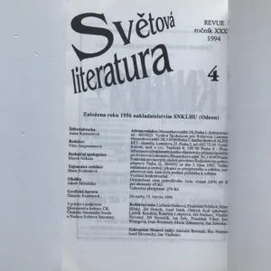 Světová literatura 4/1994
