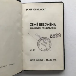 Země bez jména (Reportáže z Podkarpatska), Ivan Olbracht