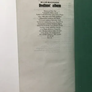 Rodinné album (Verše) (podpis autora), Miloš Macourek, Petr Poš