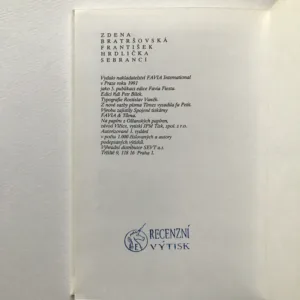 Sebranci (2x podpis autorů), Zdena Bratršovská, František Hrdlička