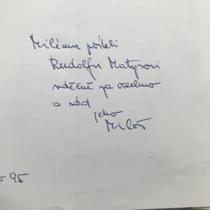 Křiky, nářky, ticha (podpis autora), Miloš Vacík