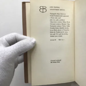 Anonymní múza (podpis autora), Jiří Žáček