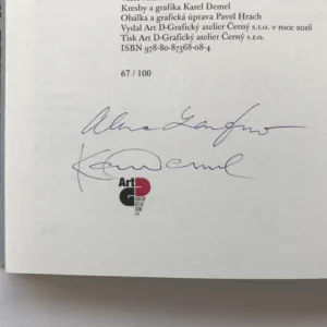 Dvojí záznam (2x podpis + grafika), Alena Laufrová, Karel Demel