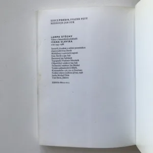 Lampa útěchy (Antologie světové poezie v překladech Ivana Slavíka) (podpis autora), Ivan Slavík, kolektiv autorů