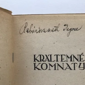 Král temné komnaty (podpis autora), Rabindranath Tagore