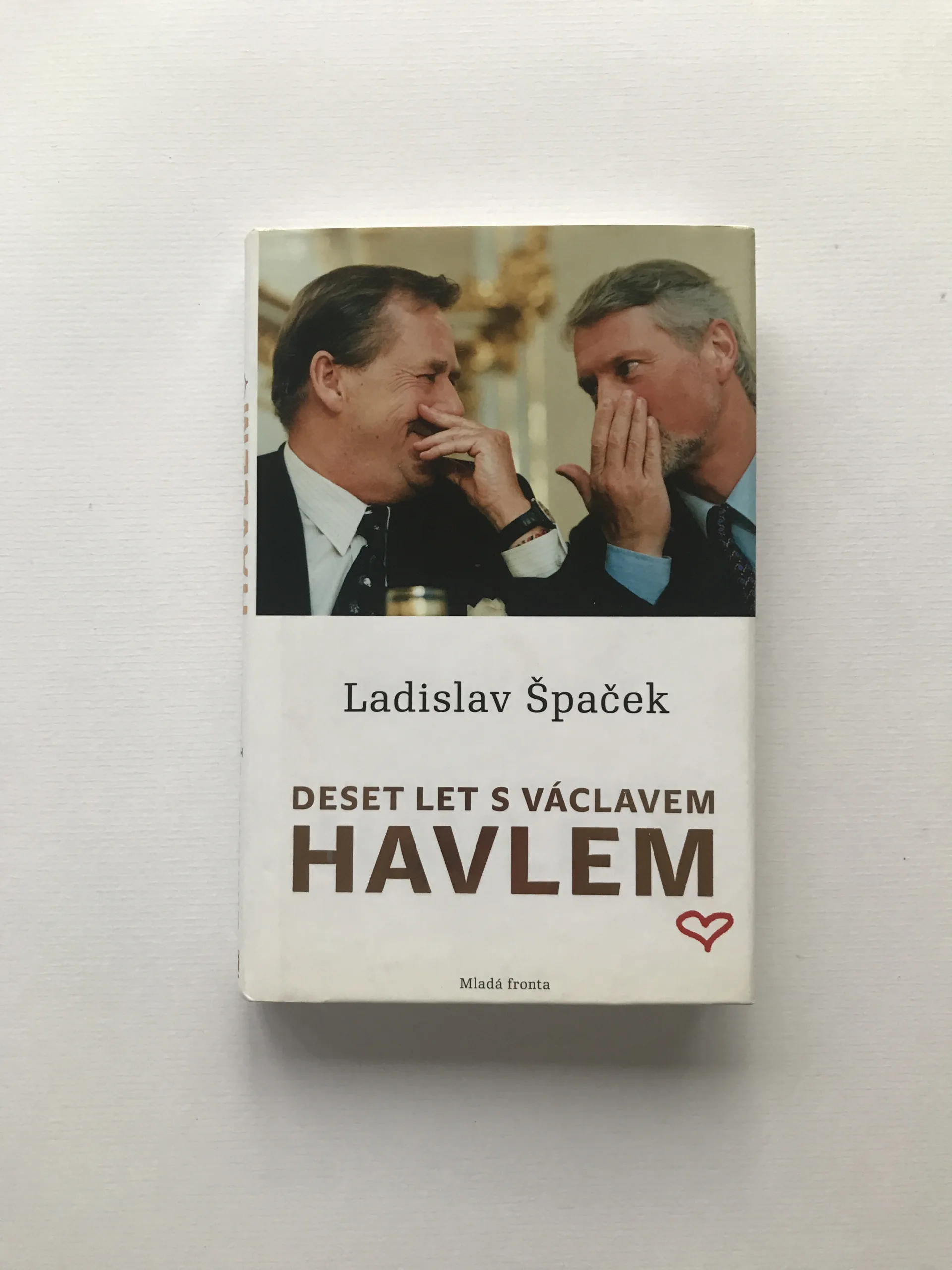 Deset let s Václavem Havlem (podpis autora), Ladislav Špaček