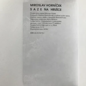 Saze na hrušce – Vzpomínky nejen na dětství (podpis autora), Miroslav Horníček