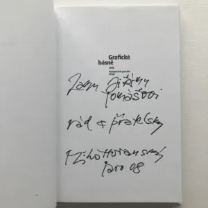 Grafické básně aneb Autoportrét psacího stroje (podpis autora), Miloš Horanský