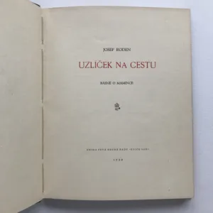 Uzlíček na cestu – Básně o mamince (podpis autora), Josef Roden