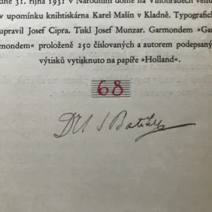 Zázrak písma (podpis autora), Alexandr Sommer-Batěk