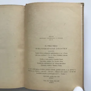 Bibliografické zkratky, Viktor Palivec