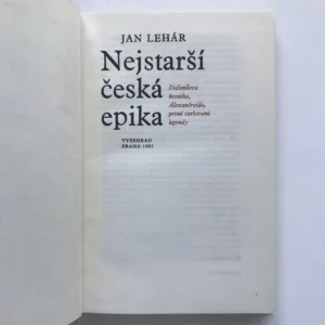 Nejstarší česká epika, Jan Lehár