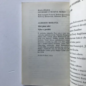 Věci jsou věci (Výbor z povídek), Alberto Moravia