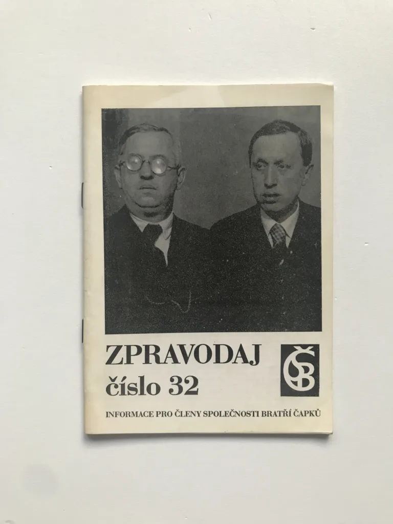 Zpravodaj Společnosti bratří Čapků č. 32