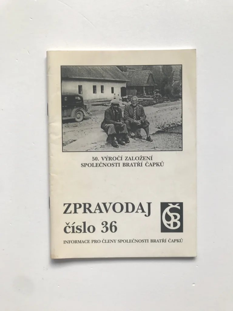 Zpravodaj Společnosti bratří Čapků č. 36