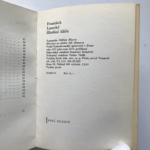 Hledání klíčů, František Lazecký