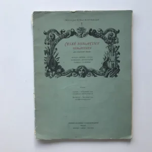 České sonatiny pro klavír (noty), Jiří Benda, František Xaver Dušek, Jan Ladislav Dusík, Leopold Antonín Koželuh, Josef Mysliveček, Jan Křtitel Vaňhal, Jan Václav Voříšek
