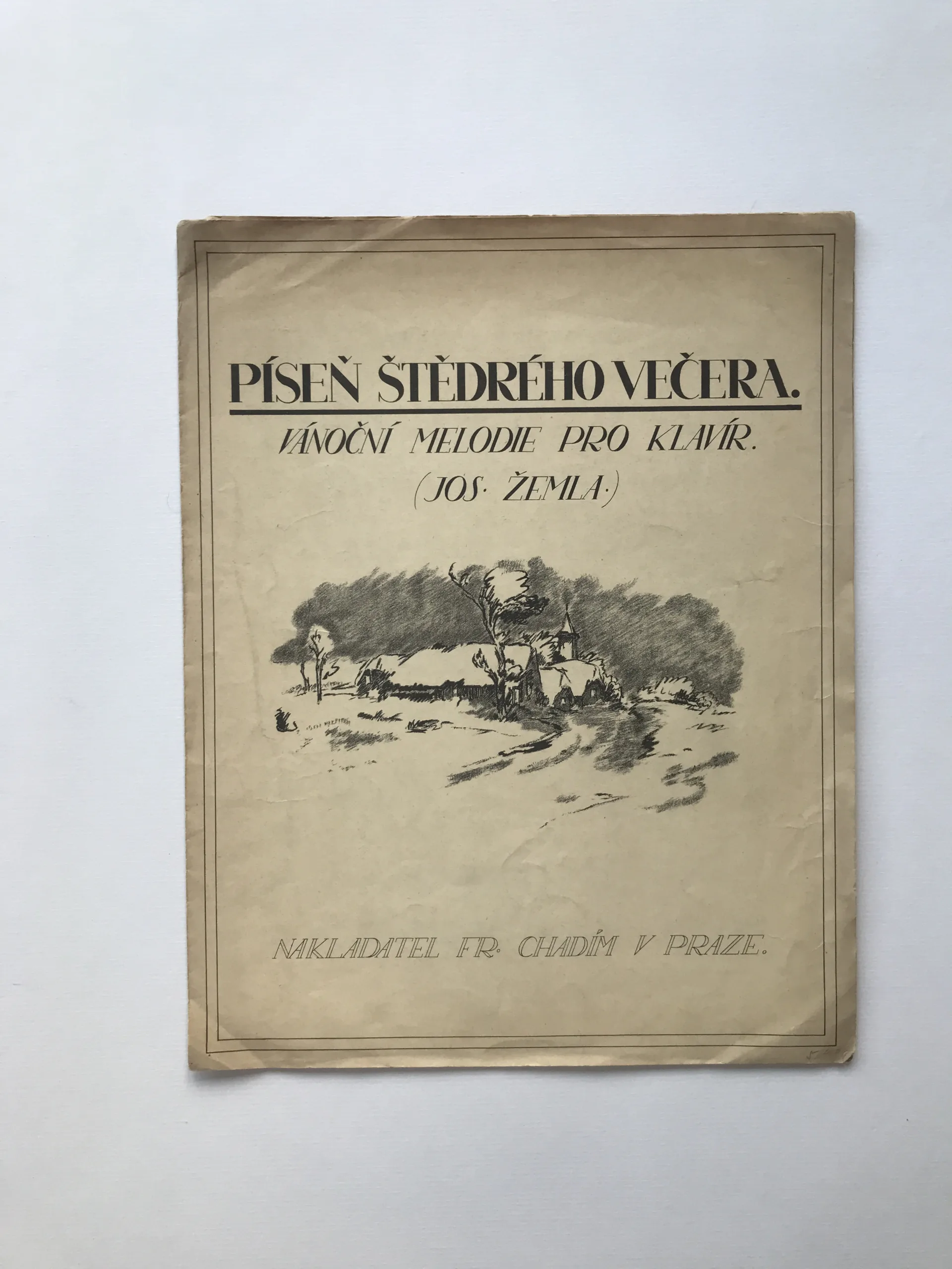 Píseň štědrého večera (noty), Josef Žemla
