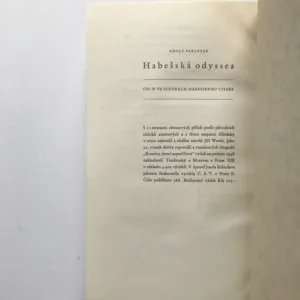 Habešská odyssea – Čech ve službách habešského císaře (podpis autora), Adolf Parlesák