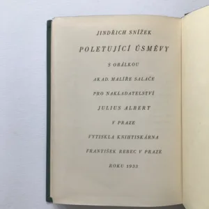 Poletující úsměvy (podpis autora), Jindřich Snížek