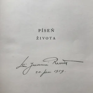 Píseň života (podpis autora), Jaromír Rašín, Cyril Bouda