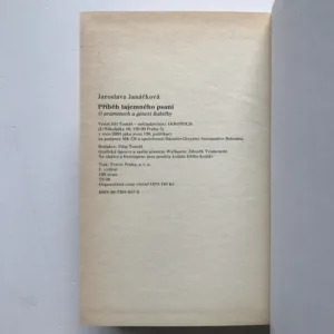 Příběh tajemného psaní (O pramenech a genezi Babičky), Jaroslava Janáčková