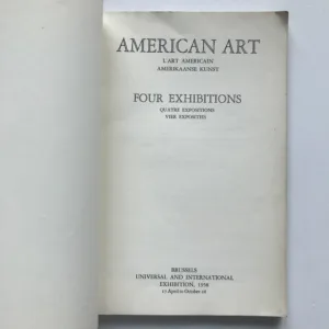 American Art – Four Exhibitions (Brussels Universal and International Exhibition, 1958)