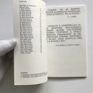 Historické mezníky v životě KSSS (Přehled dějin Komunistické strany Sovětského svazu na základě sjezdových materiálů)