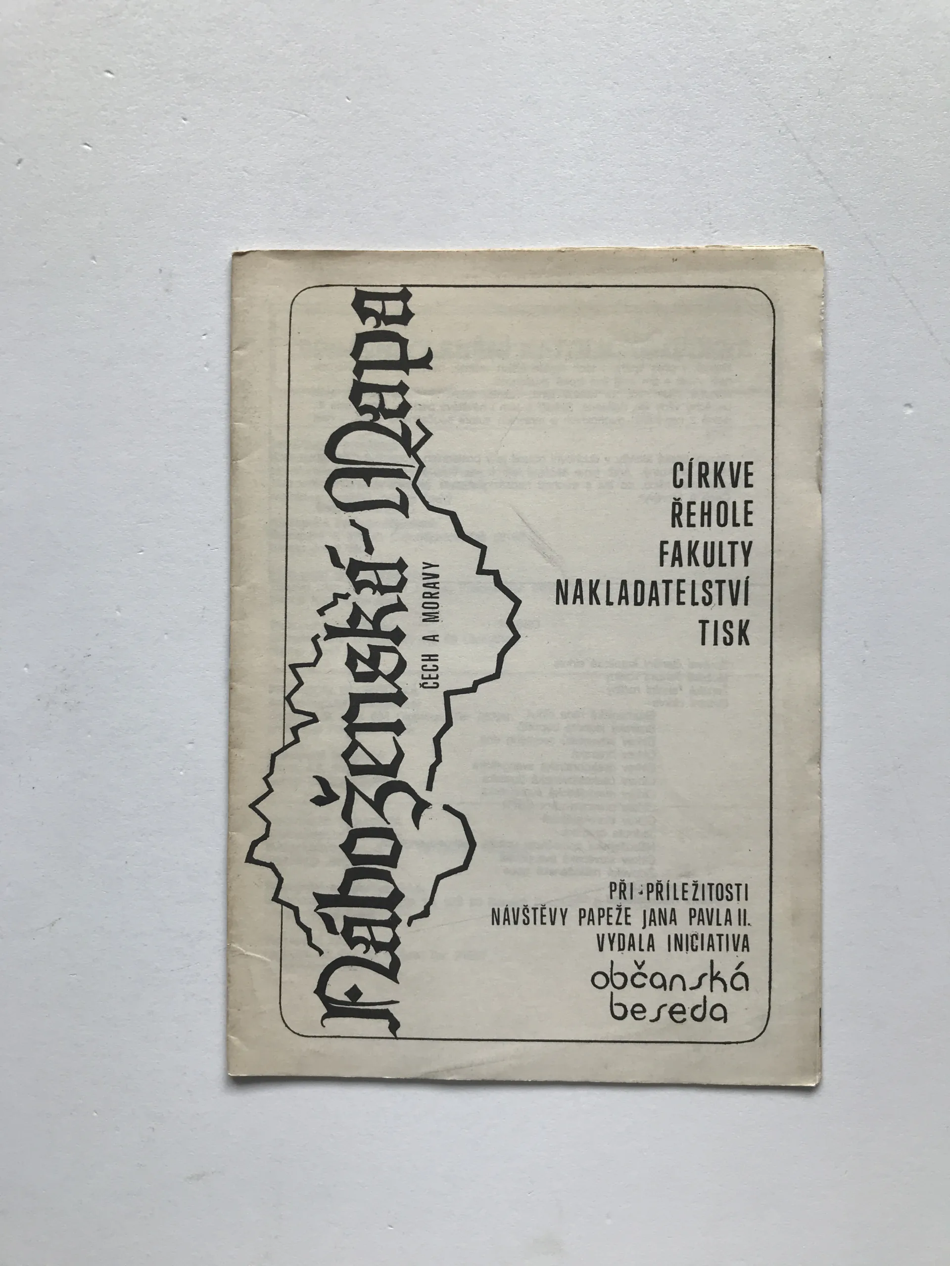 Náboženská mapa Čech a Moravy, Občanská beseda