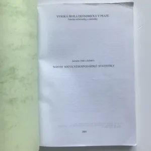 Nástin sociálněhospodářské statistiky, Jaroslav Jílek, kolektiv autorů