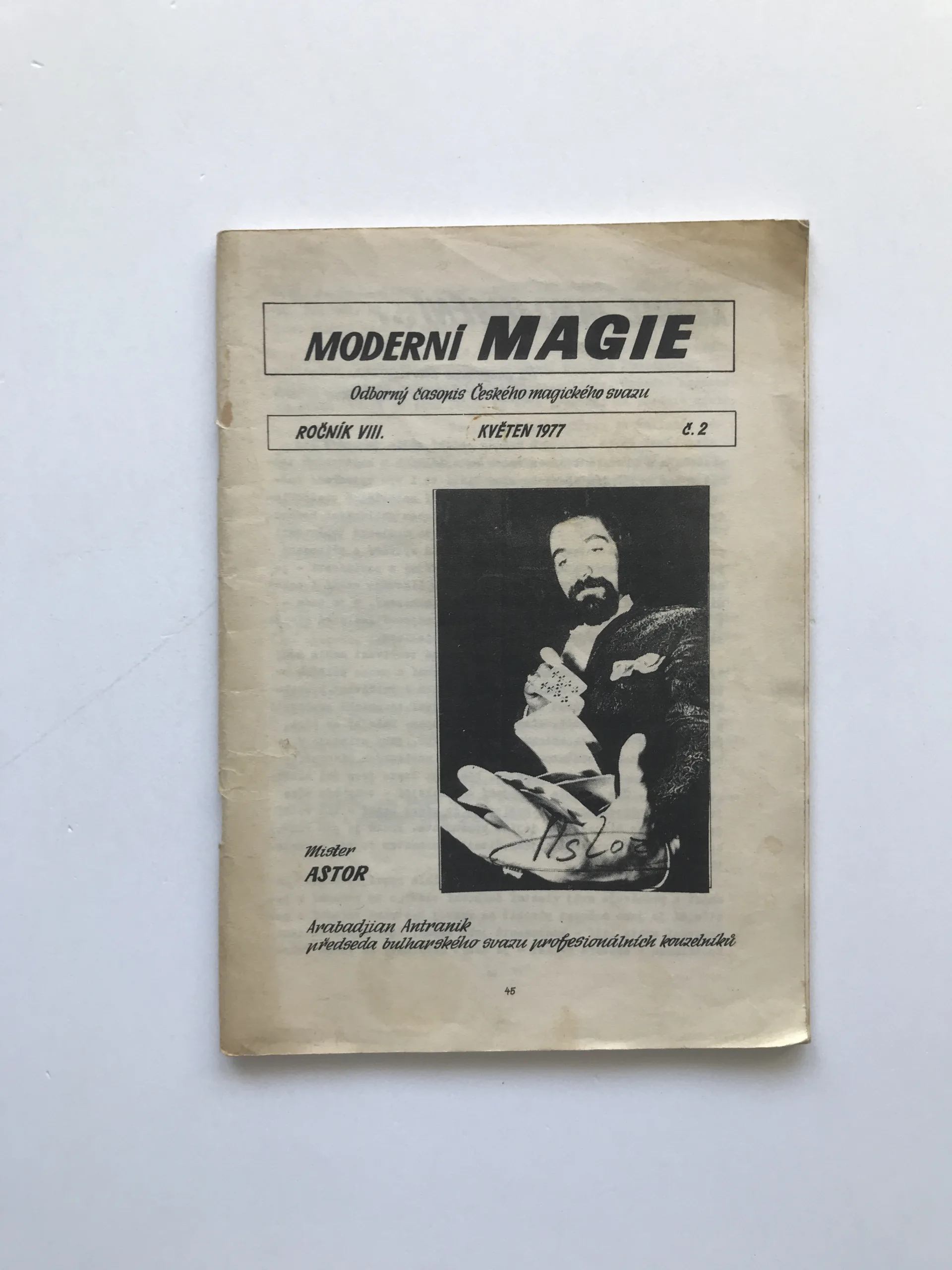 Moderní magie VIII/2 – Odborný časopis Českého magického svazu